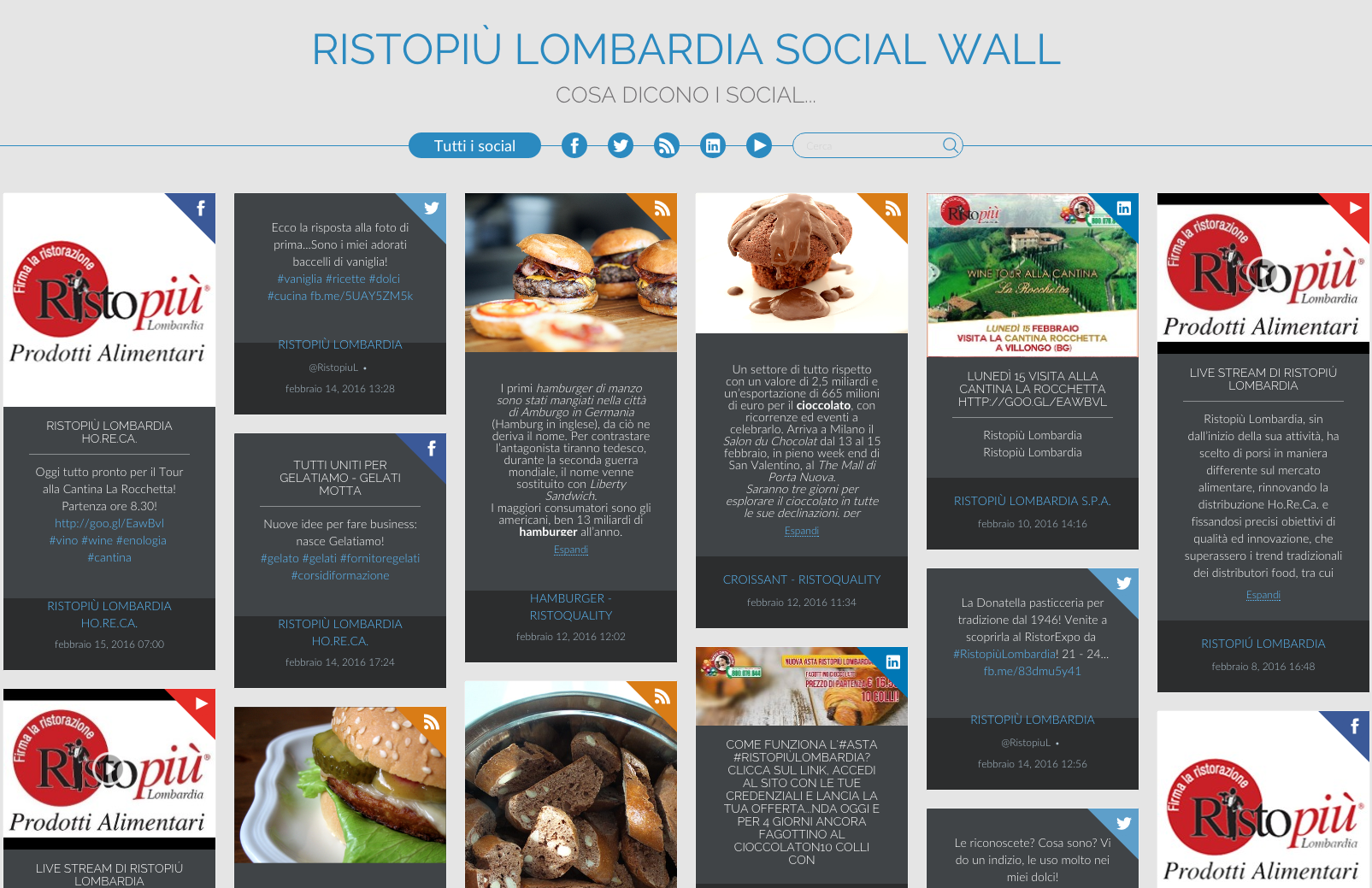 ristopiu-lombardia-social-wall